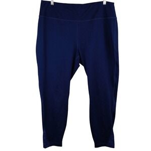 Vineyard Vines Womens Deep Bay Blue Performance Leggings XXL Polyester & Spandex